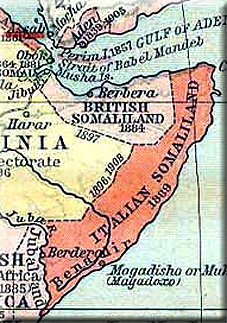 map of The British Somaliland