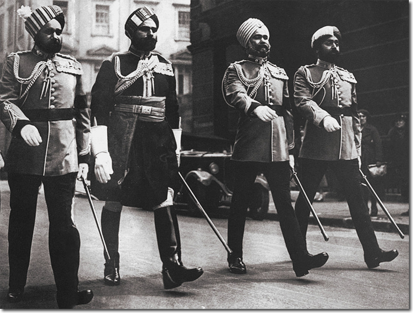 Indian Orderly Officers Marching