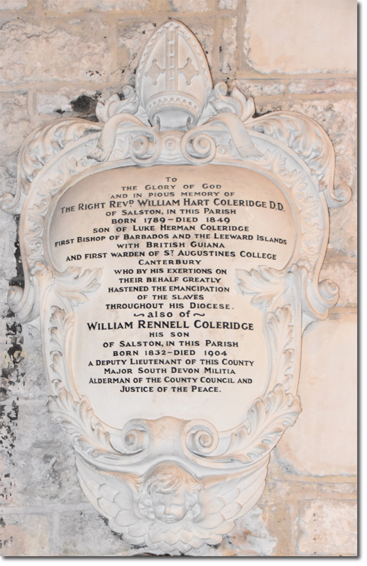 Memorial to William Hart Coleridge, Bishop of Barbados