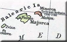 map of Minorca