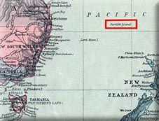map of Norfolk Island