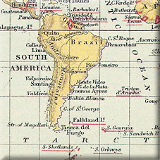 BritishEmpire in South America Maps