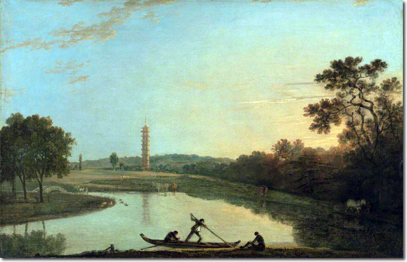 Kew Gardens: The Pagoda and Bridge