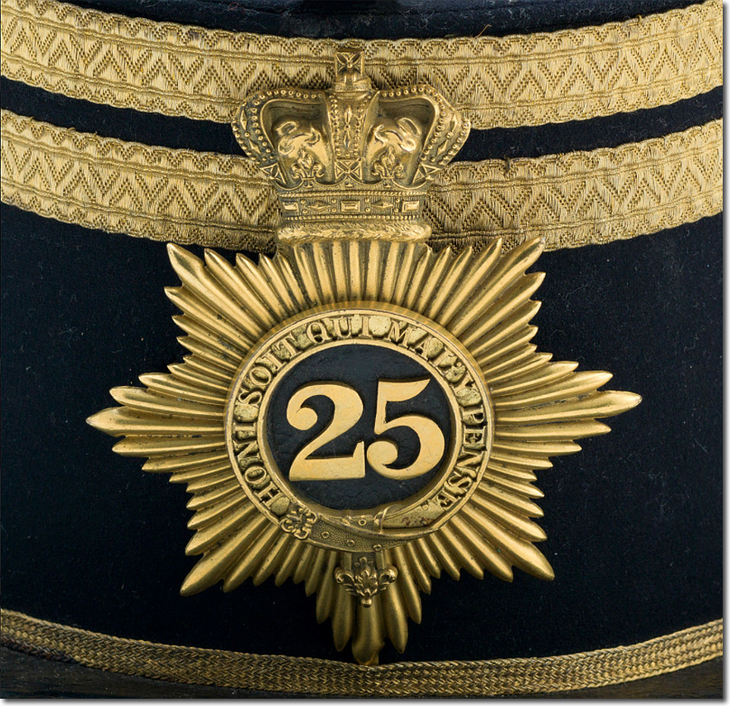 Officer’s Shako Plate 1855–61
