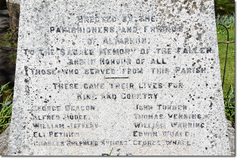 Altarnun War Memorial