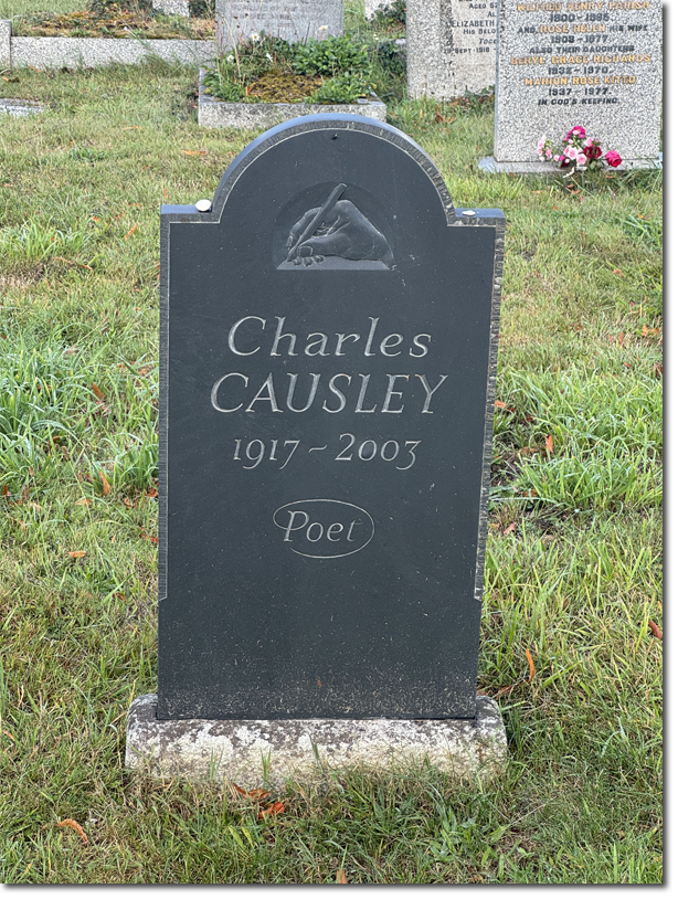 Charles Causley's grave'